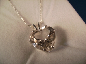 Herkimer Diamond Heart Pendant