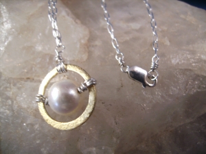 Freshwater Pearl and Vermeil Component Necklace